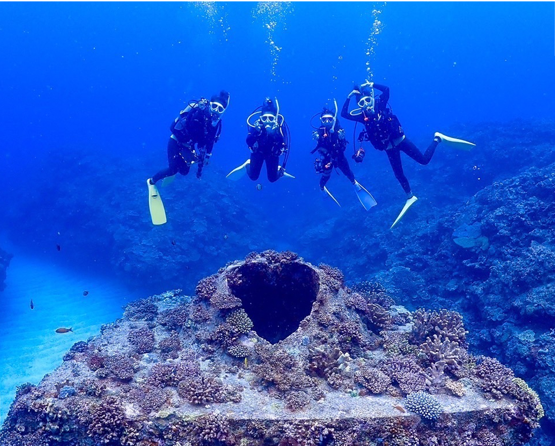 ダイビングをしている女性