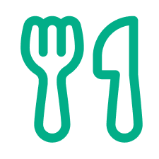 ナイフとフォークのアイコン
